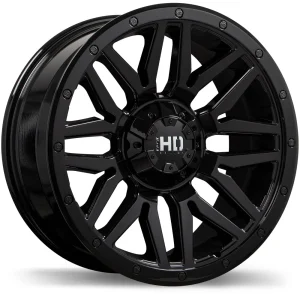 Fast HD – Menace – Black – 17″x8″ 15mm – All weather Wheels – F240-1780-83BN+15F778